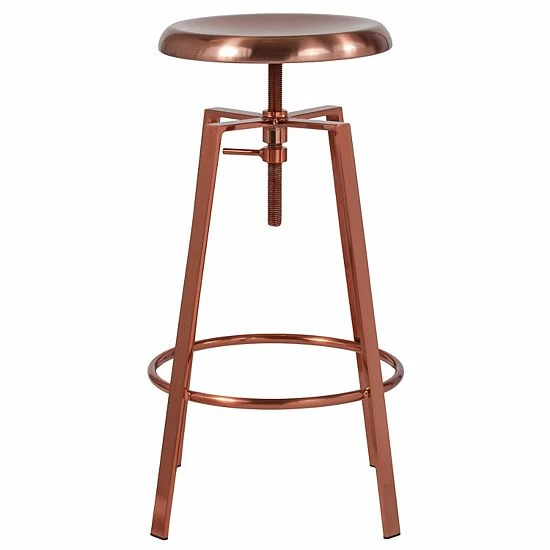 Emma+Oliver Emma and Oliver Industrial Style Barstool with Swivel Lift Seat in Chrome Rose Gold Emma+Oliver Emma And Oliver Industrial Style Barstool With Swivel Lift Seat In Chrome Rose Gold -Emma+Oliver shop unnamed file 6850