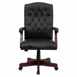Emma+Oliver Emma And Oliver Martha Washington Burgundy LeatherSoft Executive Swivel Office Chair With Arms Black Leathersoft -Emma+Oliver shop unnamed file 6856