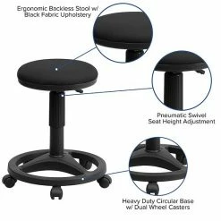 Emma+Oliver Emma And Oliver Black Ergonomic Stool With Foot Ring 2 Emma+Oliver Emma And Oliver Black Ergonomic Stool With Foot Ring -Emma+Oliver shop unnamed file 6861