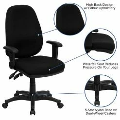 Emma+Oliver Emma And Oliver High Back Black Fabric Executive Ergonomic Office Chair With Adjustable Arms 7 Emma+Oliver Emma And Oliver High Back Black Fabric Executive Ergonomic Office Chair With Adjustable Arms -Emma+Oliver shop unnamed file 6887