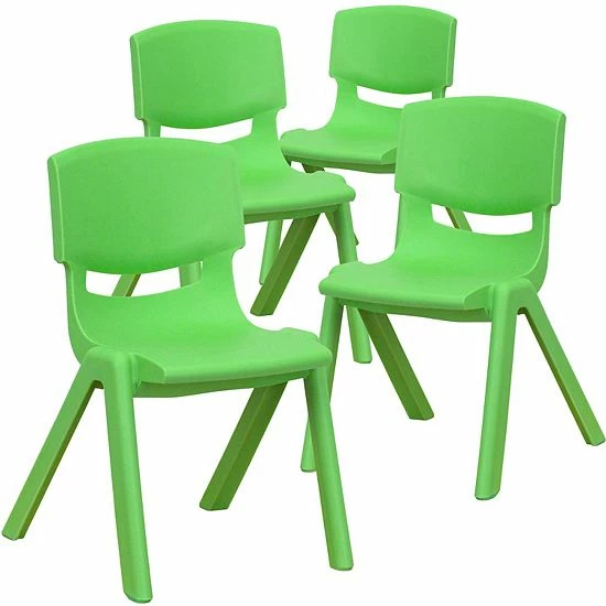 Emma+Oliver Emma and Oliver 4 Pack Green Plastic Stack School Chair with 12" Seat Height - Kids Chair Emma+Oliver Emma And Oliver 4 Pack Green Plastic Stack School Chair With 12" Seat Height - Kids Chair -Emma+Oliver shop unnamed file 689