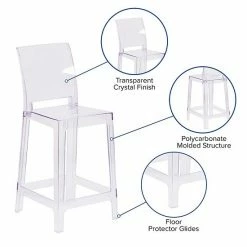 Emma+Oliver Emma And Oliver Ghost Counter Stool With Square Back In Transparent Crystal 7 Emma+Oliver Emma And Oliver Ghost Counter Stool With Square Back In Transparent Crystal -Emma+Oliver shop unnamed file 6897