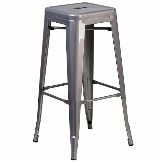 Emma+Oliver Emma and Oliver 30"H Backless Clear Coated Metal Indoor Barstool with Square Seat Emma+Oliver Emma And Oliver 30"H Backless Clear Coated Metal Indoor Barstool With Square Seat -Emma+Oliver shop unnamed file 6915