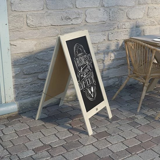 Emma+Oliver Emma and Oliver Burke White 40"x20" Rustic Vintage A-Frame Double-Sided Folding Chalkboard with Magnetic Surface for Weddings, Parties, Showers and More Rustic Brown Emma+Oliver Emma And Oliver Burke White 40"x20" Rustic Vintage A-Frame Double-Sided Folding Chalkboard With Magnetic Surface For Weddings, Parties, Showers And More Rustic Brown -Emma+Oliver shop unnamed file 697