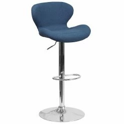 Emma+Oliver Emma And Oliver Red Vinyl Adjustable Height Curved Back Barstool -Emma+Oliver shop unnamed file 7