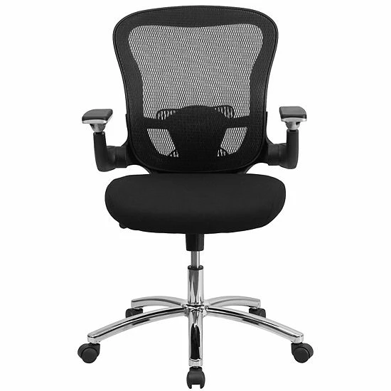 Emma+Oliver Emma and Oliver Mid-Back Black Mesh Swivel Ergonomic Office Chair - Height Adjustable Flip-Up Arms Emma+Oliver Emma And Oliver Mid-Back Black Mesh Swivel Ergonomic Office Chair - Height Adjustable Flip-Up Arms -Emma+Oliver shop unnamed file 7024