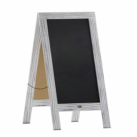 Emma+Oliver Emma and Oliver Burke White 40"x20" Rustic Vintage A-Frame Double-Sided Folding Chalkboard with Magnetic Surface for Weddings, Parties, Showers and More Rustic Brown Emma+Oliver Emma And Oliver Burke White 40"x20" Rustic Vintage A-Frame Double-Sided Folding Chalkboard With Magnetic Surface For Weddings, Parties, Showers And More Rustic Brown -Emma+Oliver shop unnamed file 706