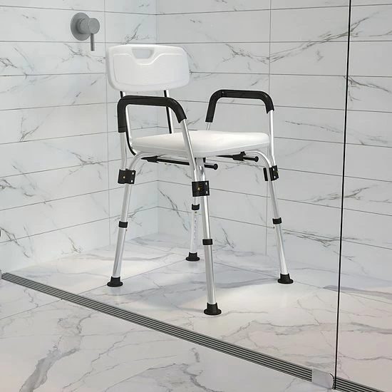 Emma+Oliver Emma and Oliver 300 Lb. Capacity Adjustable White Bath & Shower Chair with Depth Adjustable Back Gray Emma+Oliver Emma And Oliver 300 Lb. Capacity Adjustable White Bath & Shower Chair With Depth Adjustable Back Gray -Emma+Oliver shop unnamed file 720