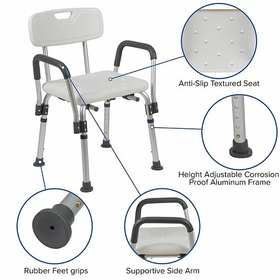 Emma+Oliver Emma and Oliver 300 Lb. Capacity Adjustable White Bath & Shower Chair with Depth Adjustable Back Gray Emma+Oliver Emma And Oliver 300 Lb. Capacity Adjustable White Bath & Shower Chair With Depth Adjustable Back Gray -Emma+Oliver shop unnamed file 721