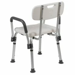 Emma+Oliver Emma And Oliver 300 Lb. Capacity Adjustable White Bath & Shower Chair With Depth Adjustable Back Gray 4 Emma+Oliver Emma And Oliver 300 Lb. Capacity Adjustable White Bath & Shower Chair With Depth Adjustable Back Gray -Emma+Oliver shop unnamed file 723