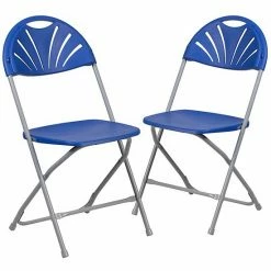 Emma+Oliver Emma And Oliver 2 Pack 650 Lb. Capacity Black Plastic Fan Back Folding Chair -Emma+Oliver shop unnamed file 740