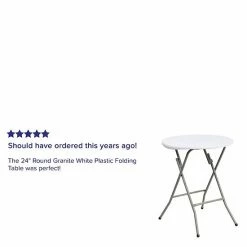 Emma+Oliver Emma And Oliver 2-Foot Round Granite White Plastic Folding Table - Banquet / Event Folding Table 9 Emma+Oliver Emma And Oliver 2-Foot Round Granite White Plastic Folding Table - Banquet / Event Folding Table -Emma+Oliver shop unnamed file 761