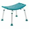 Emma+Oliver Emma And Oliver Tool-Free 300 Lb. Capacity, Adjustable Navy Bath & Shower Chair W/ Non-slip Feet Teal