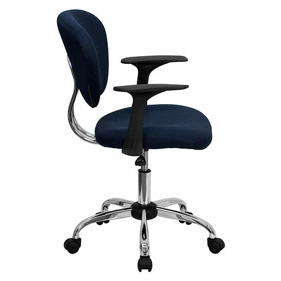 Emma+Oliver Emma and Oliver Mid-Back Navy Mesh Padded Swivel Task Office Chair and Arms Emma+Oliver Emma And Oliver Mid-Back Navy Mesh Padded Swivel Task Office Chair And Arms -Emma+Oliver shop unnamed file 803