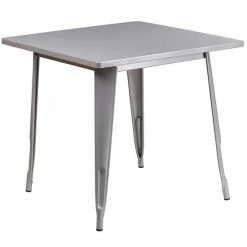 Emma+Oliver Emma And Oliver Commercial Grade 31.5" Square Blue Metal Indoor-Outdoor Table -Emma+Oliver shop unnamed file 823