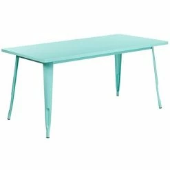 Emma+Oliver Emma And Oliver Commercial Grade 31.5" X 63" Rectangular Green Metal Indoor-Outdoor Table 15 Emma+Oliver Emma And Oliver Commercial Grade 31.5" X 63" Rectangular Green Metal Indoor-Outdoor Table -Emma+Oliver shop unnamed file 865