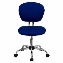 Emma+Oliver Emma And Oliver Mid-Back Blue Mesh Swivel Task Office Chair With Chrome Base 3 Emma+Oliver Emma And Oliver Mid-Back Blue Mesh Swivel Task Office Chair With Chrome Base -Emma+Oliver shop unnamed file 87