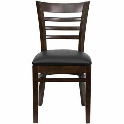 Emma+Oliver Emma And Oliver Ladder Back Mahogany Wood Chair Blackmahogany -Emma+Oliver shop unnamed file 885