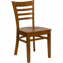 Emma+Oliver Emma And Oliver Ladder Back Mahogany Wood Chair Blackmahogany -Emma+Oliver shop unnamed file 887