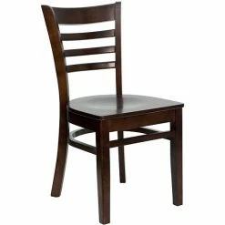 Emma+Oliver Emma And Oliver Ladder Back Mahogany Wood Chair Blackmahogany -Emma+Oliver shop unnamed file 891