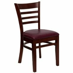 Emma+Oliver Emma And Oliver Ladder Back Mahogany Wood Chair Blackmahogany -Emma+Oliver shop unnamed file 893