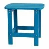 Emma+Oliver Emma And Oliver All-Weather Poly Resin Adirondack Side Table In Red - Patio Table