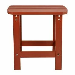 Emma+Oliver Emma And Oliver All-Weather Poly Resin Adirondack Side Table In Red - Patio Table -Emma+Oliver shop unnamed file 933