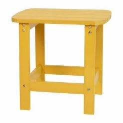 Emma+Oliver Emma And Oliver All-Weather Poly Resin Adirondack Side Table In Red - Patio Table -Emma+Oliver shop unnamed file 936