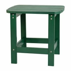 Emma+Oliver Emma And Oliver All-Weather Poly Resin Adirondack Side Table In Red - Patio Table -Emma+Oliver shop unnamed file 941