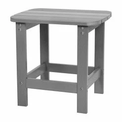 Emma+Oliver Emma And Oliver All-Weather Poly Resin Adirondack Side Table In Red - Patio Table -Emma+Oliver shop unnamed file 944